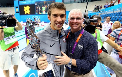 Tippek Michael Phelps edzője Bob Bowman (Bob Bowman-nel), úszni tim, úszás, hiszen