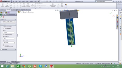 Crearea unui bolț în Solidworks 2010, revista cadre