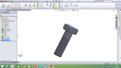 Crearea unui bolț în Solidworks 2010, revista cadre