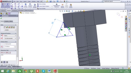 Crearea unui bolț în Solidworks 2010, revista cadre