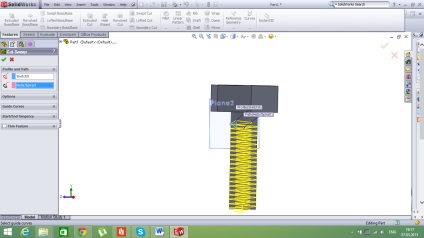 Crearea unui bolț în Solidworks 2010, revista cadre