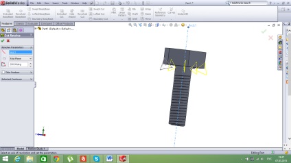 Crearea unui bolț în Solidworks 2010, revista cadre