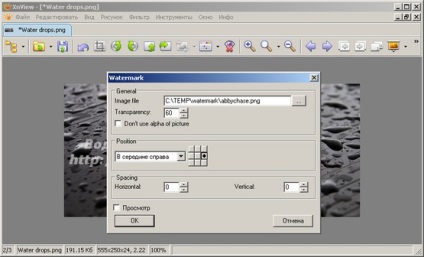 Статьи - Crearea unui filigran cu programul xnview