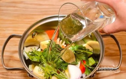 Supă pe bulion de legume - rețetă pas cu pas cu fotografie