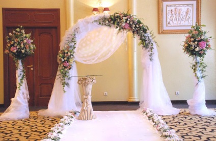 Esküvői arch virágok virág mesterművek a kialakítása az esküvő! Kategória esküvői dekoráció