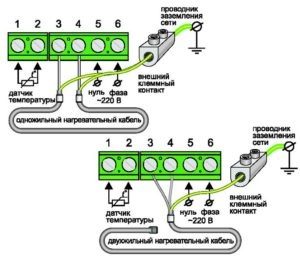 Schema de conectare a unei podele calde la caracteristicile și nuanțele termoregulatorului