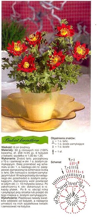 Scheme de flori crosetate - violete de mazăre trandafiri callas, ideile mele dulci acasă - manual realizate de lucru