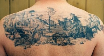 Tattoo George the Victorious - sensul tatuajului victoriosului George, schițe și fotografii