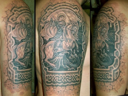 Tatuajele Sf. Gheorghe Victorice - adică, schițe și fotografii