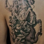 Tattoo de semnificație, fotografie și schițe St. George the Victorious