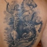 Tattoo de semnificație, fotografie și schițe St. George the Victorious