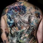 Tattoo de semnificație, fotografie și schițe St. George the Victorious