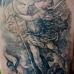 Tattoo de semnificație, fotografie și schițe St. George the Victorious