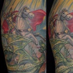 Tattoo de semnificație, fotografie și schițe St. George the Victorious