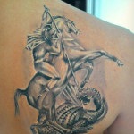 Tattoo de semnificație, fotografie și schițe St. George the Victorious