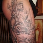 Tattoo de semnificație, fotografie și schițe St. George the Victorious