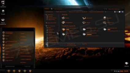 Hud lansarea temei pentru Windows 8