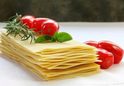 Tészta lasagna - a megfelelő recept
