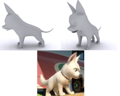 Lecții 3ds max simulează un câine dintr-un volt de desene animate