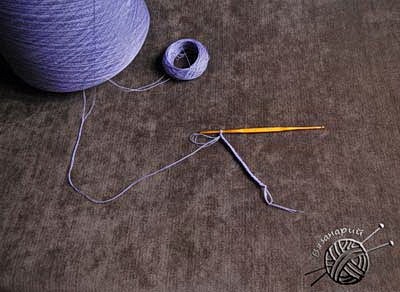 O idee grozavă este cum să tricot mai multe fire dintr-o singură tanglă sau tambur