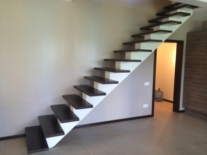 Înălțimea treptelor scării este în lățimea casei sale, standardul este optim, fragmentat și confortabil
