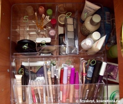 Depozitarea și organizarea produselor mele cosmetice