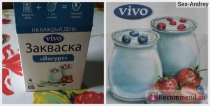 Kovász vivo joghurt - „a legjobb starter joghurt! Azt, hogy a házi joghurt joghurt vivo!