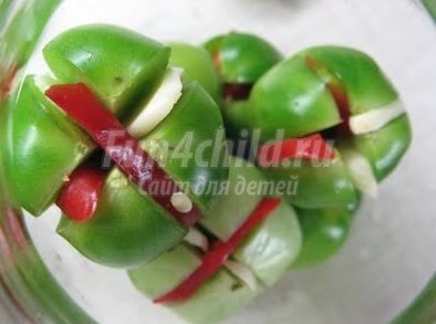 Green Tomatoes for Winter - rețete cu fotografii