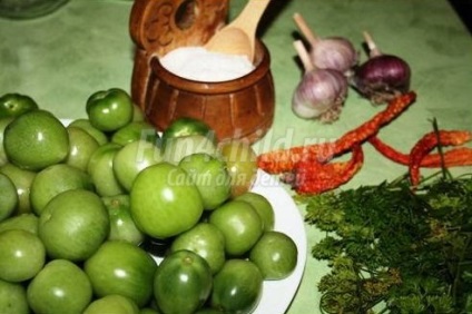 Green Tomatoes for Winter - rețete cu fotografii