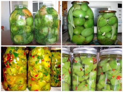 Zöld paradicsom egy vödör kedvelt receptek fotókkal
