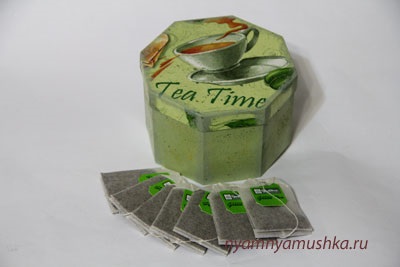 Bănci pentru saci de ceai