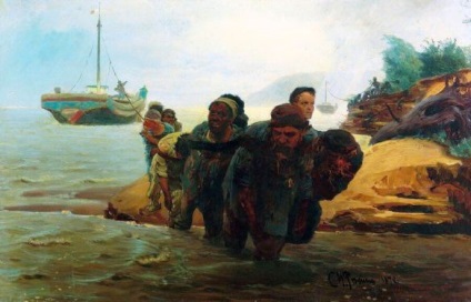 Burlaki lui Repin pe Volga 