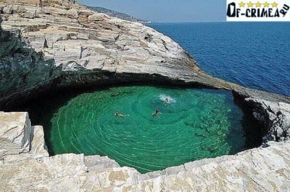 Bowl de dragoste (Cape Tarhankut) - unde este pe harta din Crimeea, fotografie