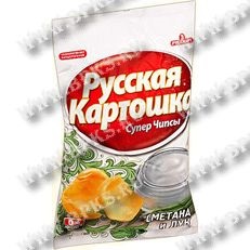 Chipsuri cartofi rusi în sortiment pentru a cumpăra en-gros și cu amănuntul