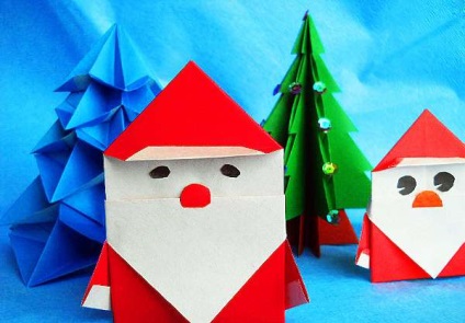 Efectuarea unui Moș Crăciun din hârtie - faceți-o singură