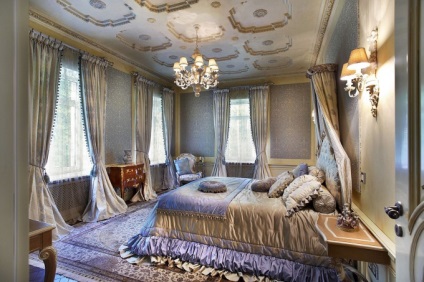 Design interior al dormitorului în stil de glamour cu fotografie și opțiuni pentru design