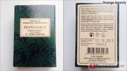 Ulei de esență de bergamot - 