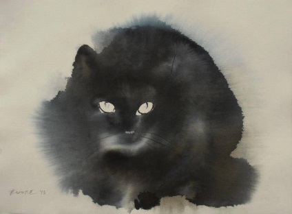 Penovác Endre és akvarell macskák - Fair Masters - kézzel készített, kézzel készített