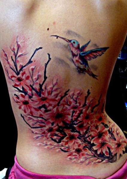 Schițe de flori tatuaje feminine, colibri, fluturi, dantele