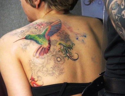 Schițe de flori tatuaje feminine, colibri, fluturi, dantele