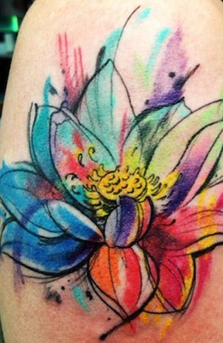 Schițe de flori tatuaje feminine, colibri, fluturi, dantele