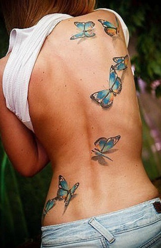 Schițe de flori tatuaje feminine, colibri, fluturi, dantele