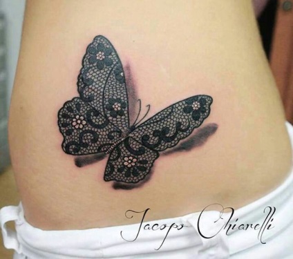 Schițe de flori tatuaje feminine, colibri, fluturi, dantele