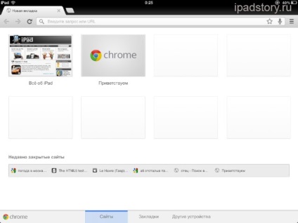Google Chrome ipad