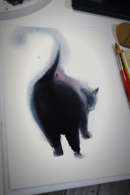 Povestea artistului indra penovatse, care a făcut o pisică neagră 
