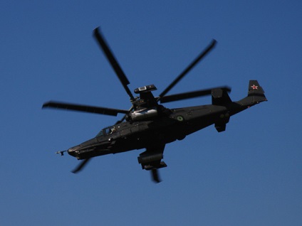 Ka-50 rechin negru elicopter, caracteristicile tehnice ale tth, viteza maximă de luptă militară