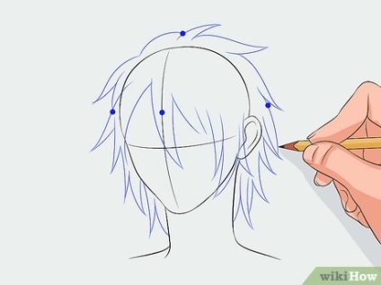 Cum să atragă părul în stilul manga