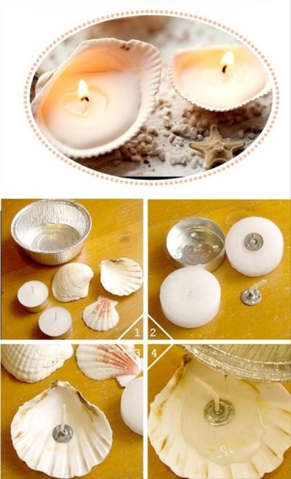 Как да направите свещ от черупката с ръцете си