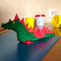 Cum să muce o plastilină de la un dragon