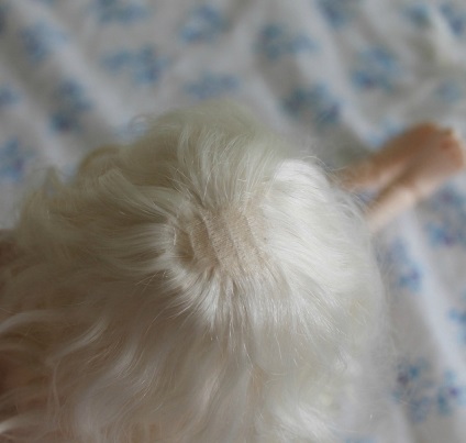 Ragasztott paróka baba saját kezűleg a hajfürt kecske